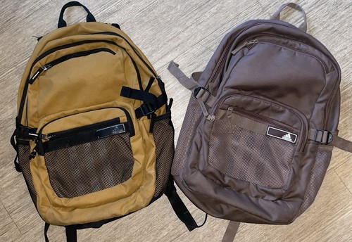 2 gebrauchte Adidas Energy Book Taschen beide in einem braunen Farbton Zustand siehe Bilder