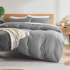 King Duvet Cover Set, Jersey Knit 3 Pieces Bedding Comforter Sets 1 Duvet Cover