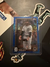 2025 Topps Series 2 Jason Foley Blue Holofoil 125/150 Tigers #410