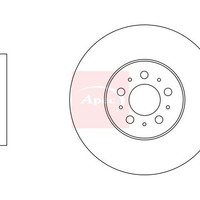 Fiat Ducato 250 2006 Bremsscheibe Vorne Links Apec DSK3258