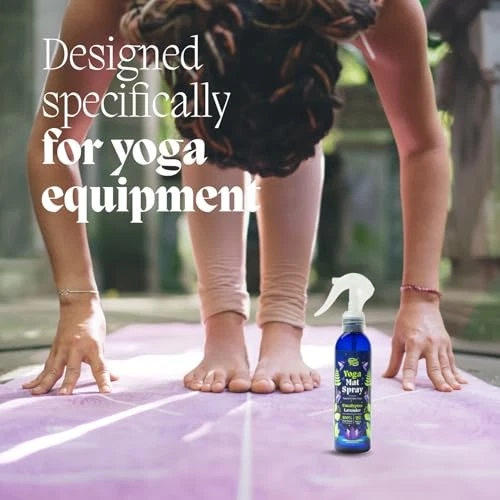 Eucalyptus Lavender Yoga Mat Cleaner Spray with Plant-Based Formula, 6oz