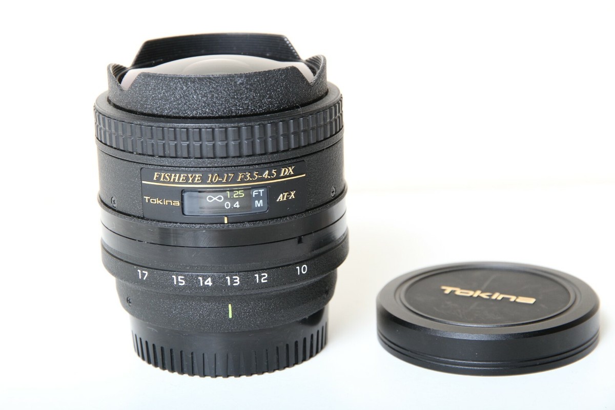 Used Tokina AT-X 107 10-17mm f/3.5-4.5 DX AF Fisheye Lens Used Tokina AT-X 107 10-17mm f/3.5-4.5 DX AF Fisheye Lens