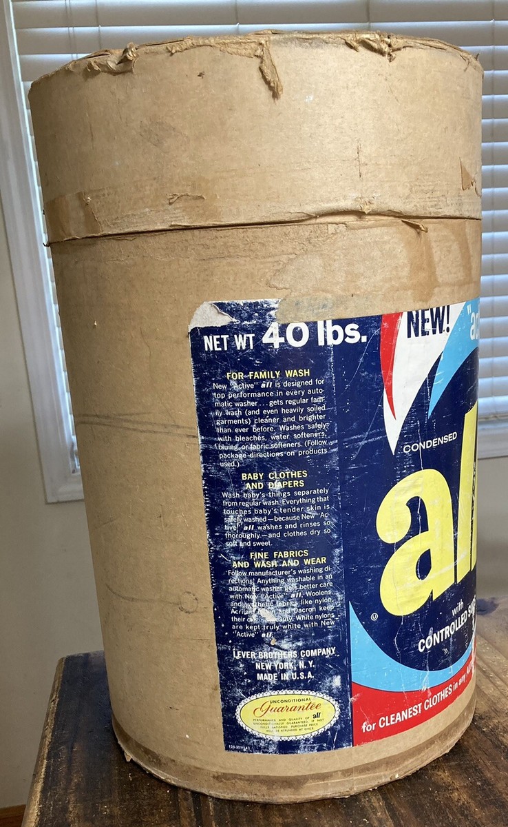 RARE Vintage 40 pound - ALL Laundry Washer Detergent - LARGE