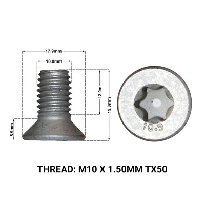 2X FRONT/REAR BRAKE DISC RETAINING SCREWS FITS: FORD MONDEO 2007-2014 DRS1670A