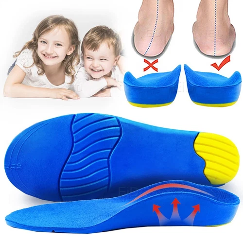 Kids Children Orthopedic Insoles Shoes Flat Feet Arch Support Anti-Slip Sport - Picture 1 of 12