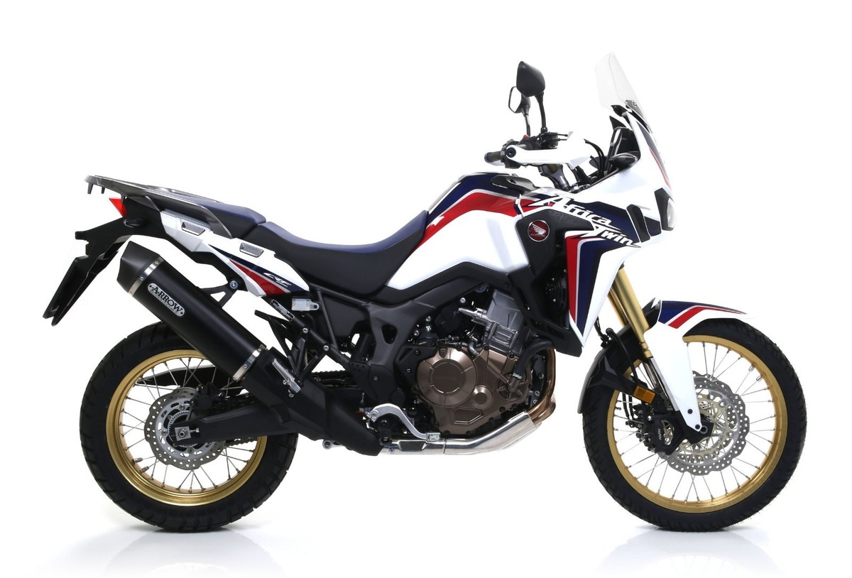 ARROW EXHAUST MUFFLER RACETK ALUX BLACK HONDA AFRICA TWIN