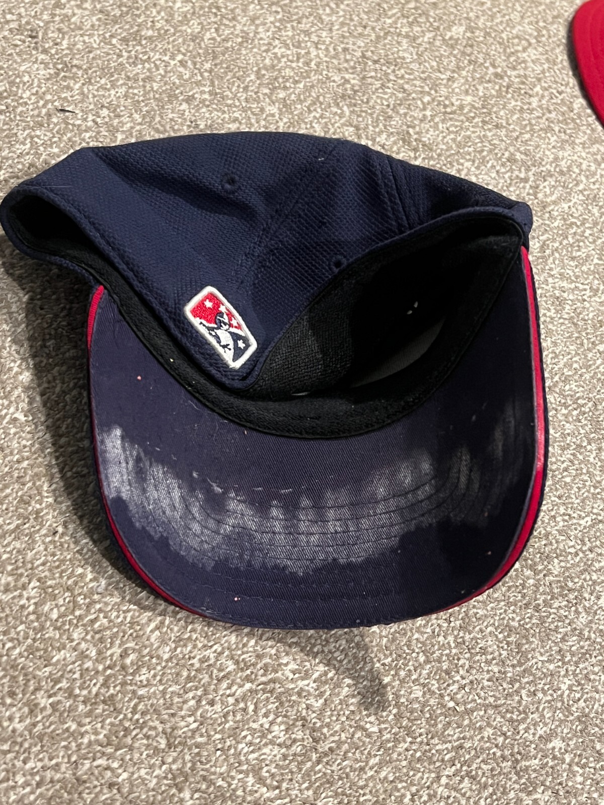 ORLANDO MERCADO SIGNED GAME USED BASEBALL HAT AUTO MILB OREM OWLZ view 2