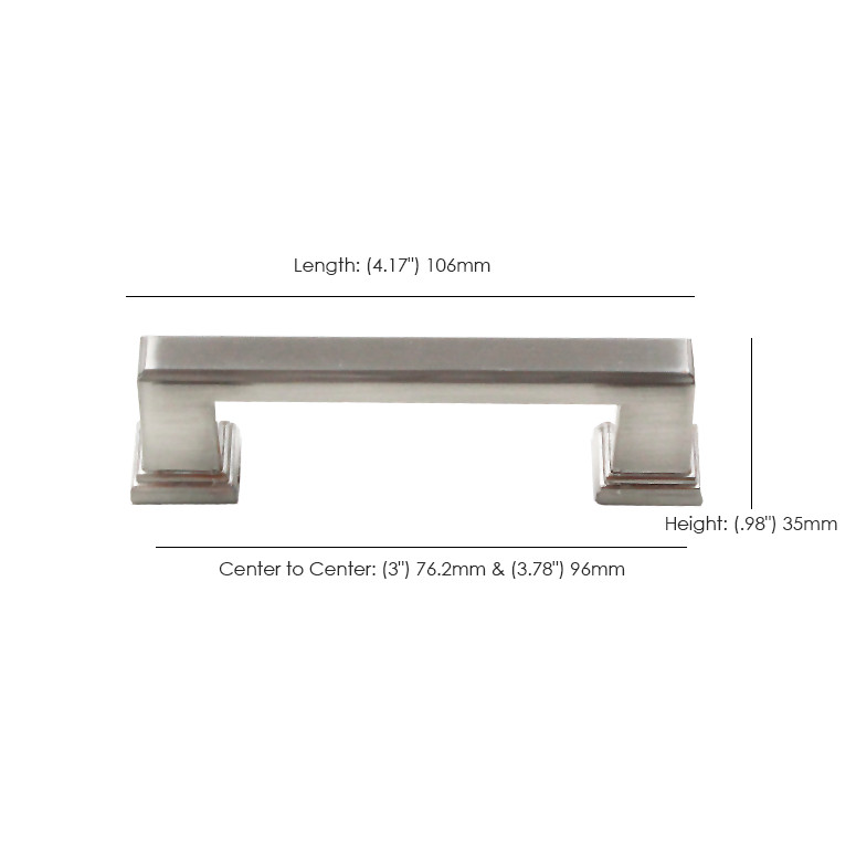 Brushed Nickel Collection Kitchen Cabinet Hardware Knobs Drawer Pulls Handle HWD