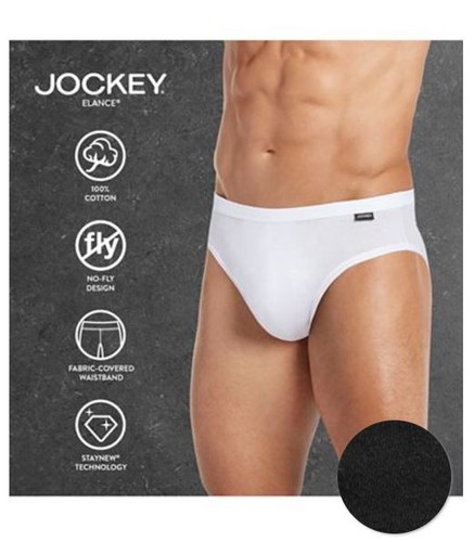 Slip bikini da uomo fantino 100% cotone elance neri - Foto 2 di 3