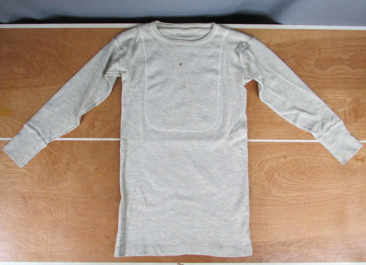 Vintage 1940s US Navy N-1 Undershirt Shirt Original Long Sleeve