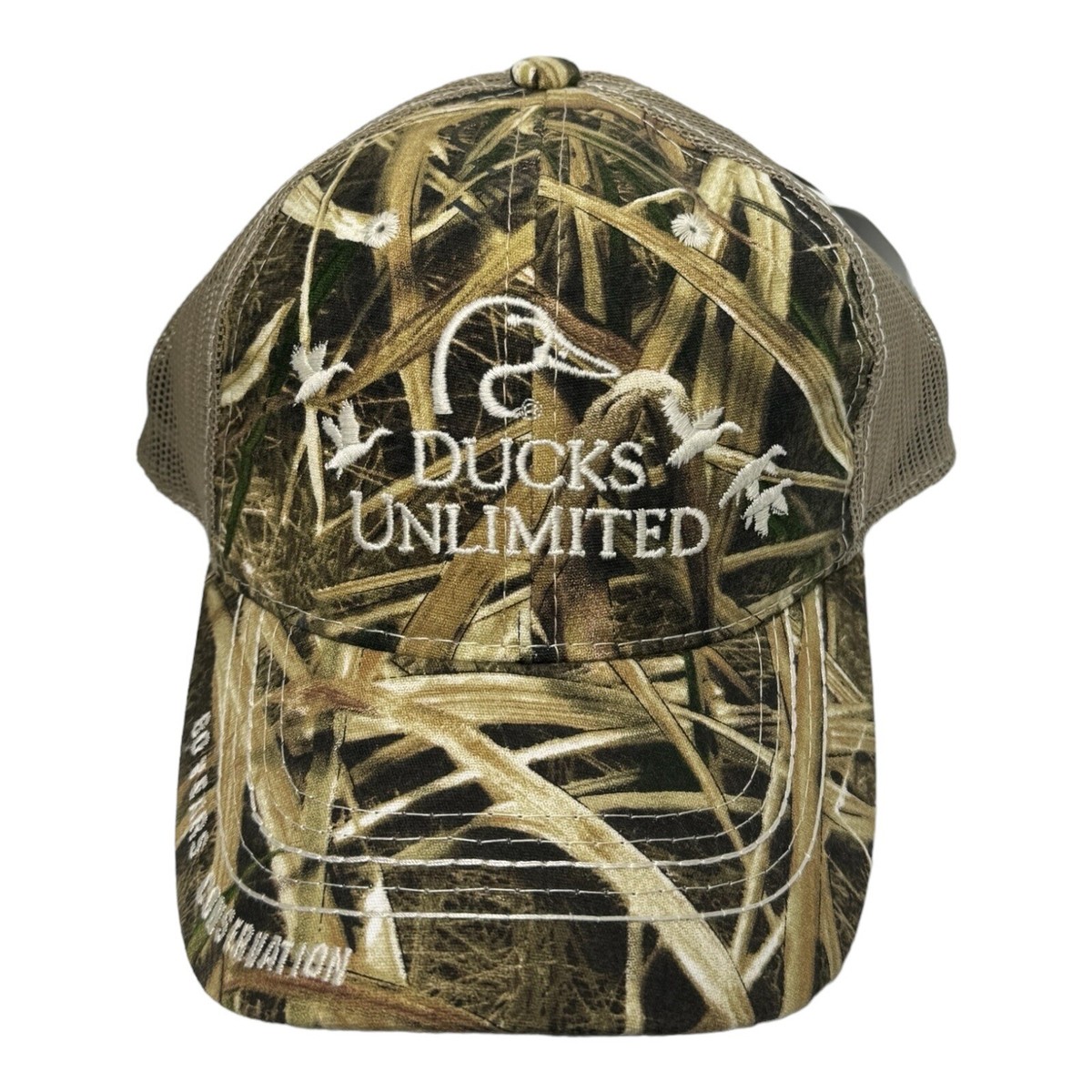 DUCKS UNLIMITED Camo Cap Trucker Hat Mesh Back DU Leader 2017