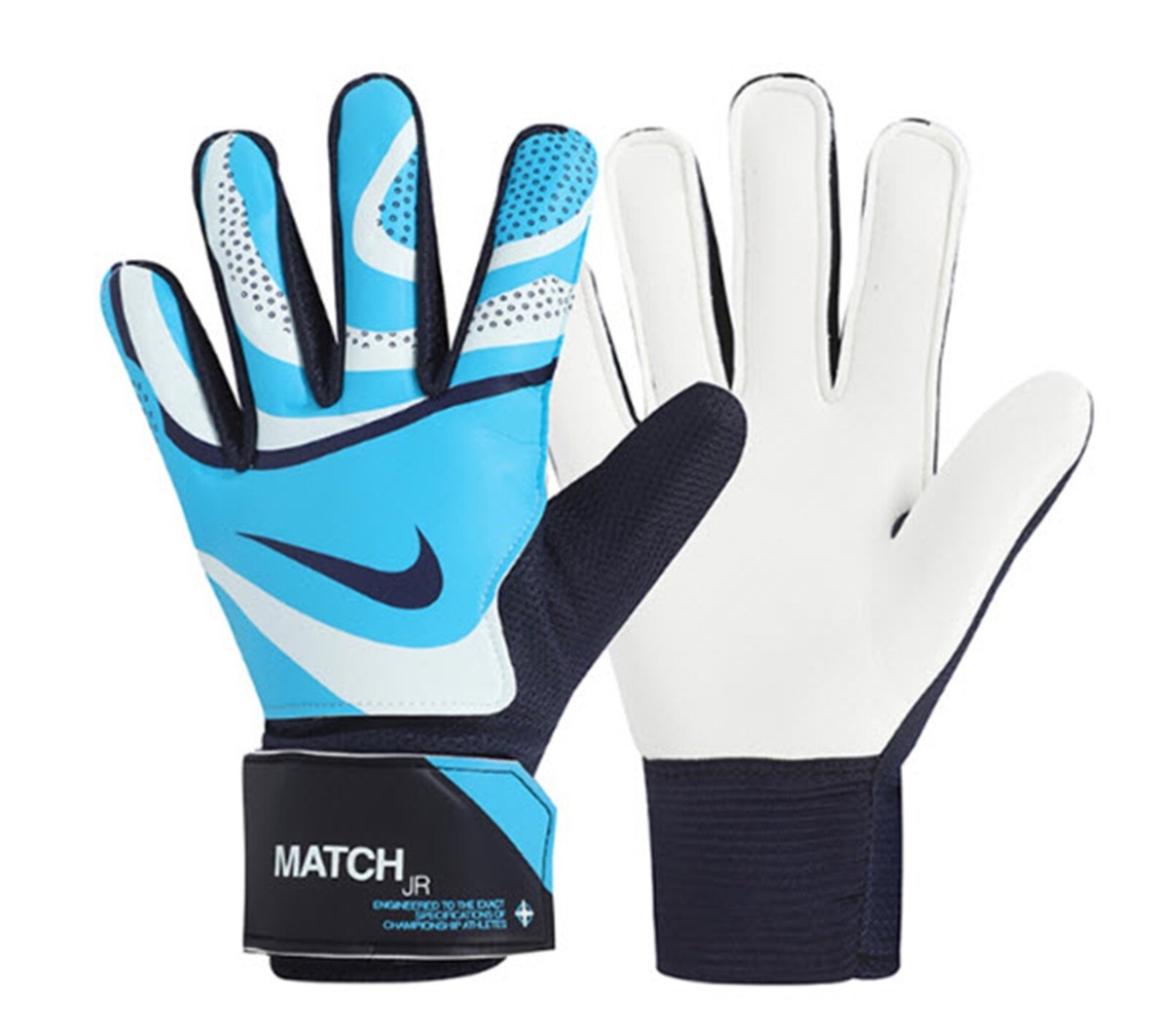 Nike Youth GK MATCH HO23 Goalkeeper Gloves Blue Futsal Soccer