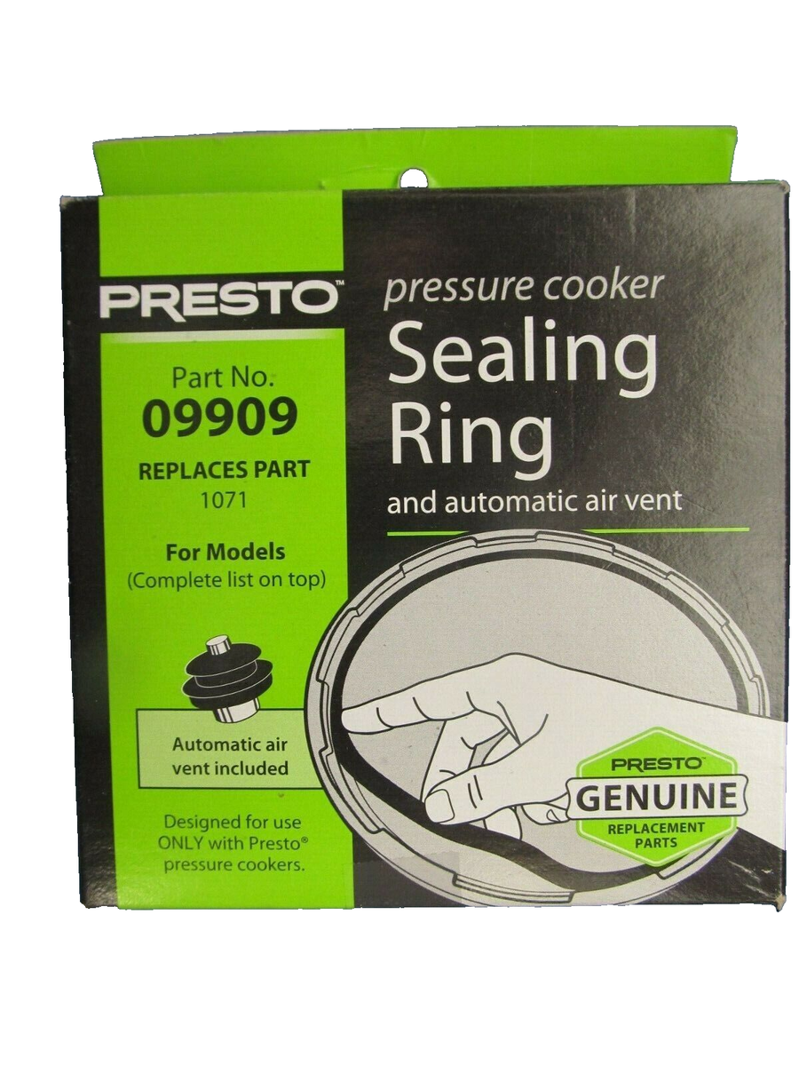 Presto Pressure Cooker Sealing Ring #9909 and Automatic Air Vent