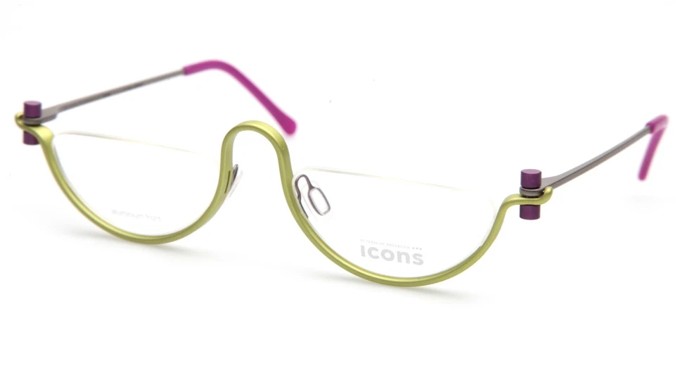 Nuevas gafas verdes Gail Spence ICONS Gail One c.2721 54-20-150 mm B28 Italia Foto 3 de 4