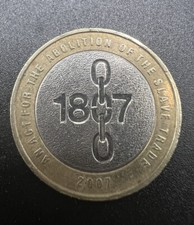 1807 2 Pound Coin Rare Mint Error - £2 Coin 2007 Abolition of The Slave Trade