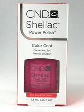 CND Shellac Power Polish Soak off Gel Polish Hot Pop Pink 0.25oz
