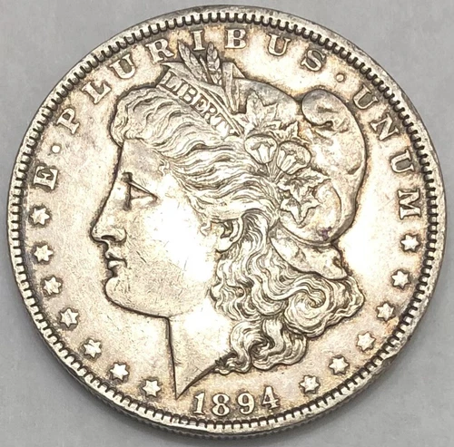 1894-O Morgan Silver Dollar AU Details