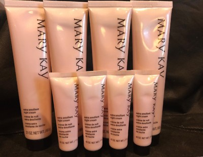 #ad #ad Mary Kay Extra Emollient Night Cream 4 Full Sizes amp; 4 Travel Sizes Lot FRESH $72.99