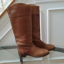 Vintage Frye Riding Boots Sienna Cognac Campus Boots Made in USA Women's 8B