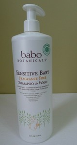 babo botanicals sensitive baby shampoo & wash