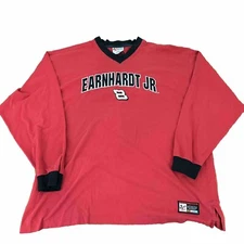 Vtg Chase Authentics NASCAR Dale Earnhardt Jr #8 Bud Racing Red T Shirt Sz 2XL