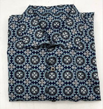Tasso Elba Long Sleeve Button Up Casual Geometric Shirt Men's Size XL
