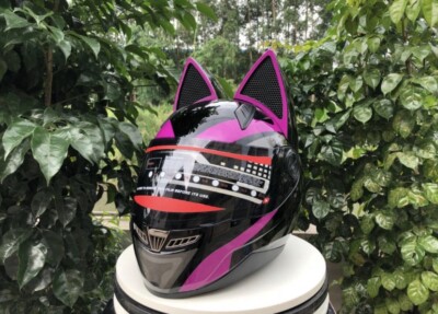 catwoman motorcycle helmet Cat Helmet Lovely Ears Motorcycle Catwoman Cool Biker Women Girl Scooter  Sexy