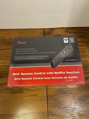 NEW SEALED Rosewill RRC-126 MCE Infrared Remote Control w/Netflix Function