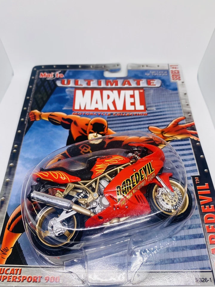 2002 - Daredevil Ducati Supersport 900 - Marvel Motorcycle Series #1 - Maisto - Image 3 of 3