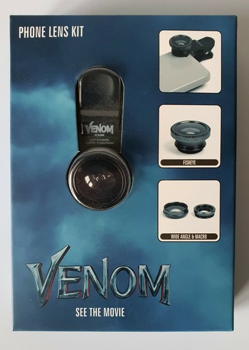 Official VENOM Movie Sony Pictures 2018 Promotional Mobile Phone Camera Lens Kit - Picture 2 of 5