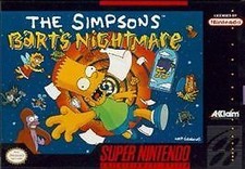 The Simpsons: Bart's Nightmare (SNES, 1992) Authentic Complete CIB Manual TESTED