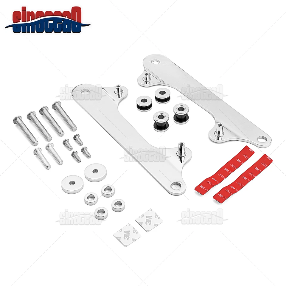 Chrome 4-Point Docking Hardware For Harley Dyna Switchback FLD Repl.52300065 - Image 2 of 4