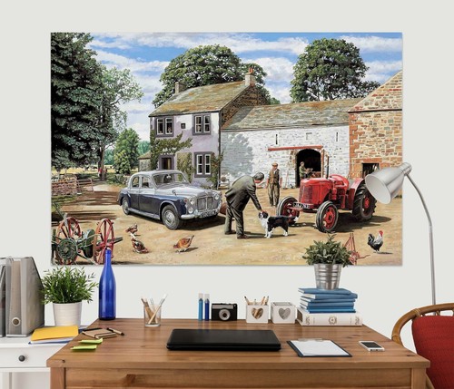 3D Hirten Traktor 26NAM Wandaufkleber Tapeten Wandbild Trevor Mitchell Ava - Bild 2 von 10