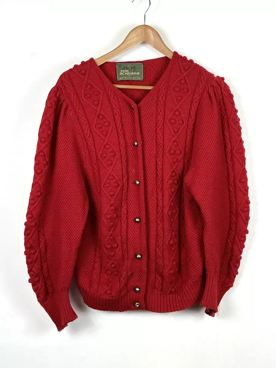 Red cheap fisherman sweater