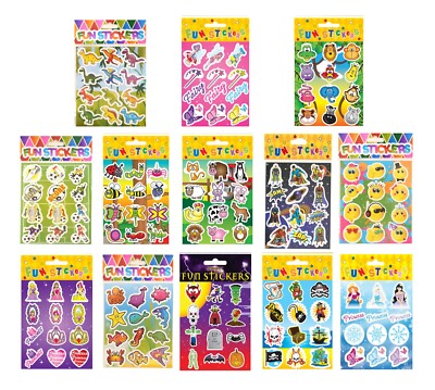 Kinder Aufkleber Beute Aufkleber Blätter Party Tasche Füllstoffe Spaß Handwerk Sammelalbum