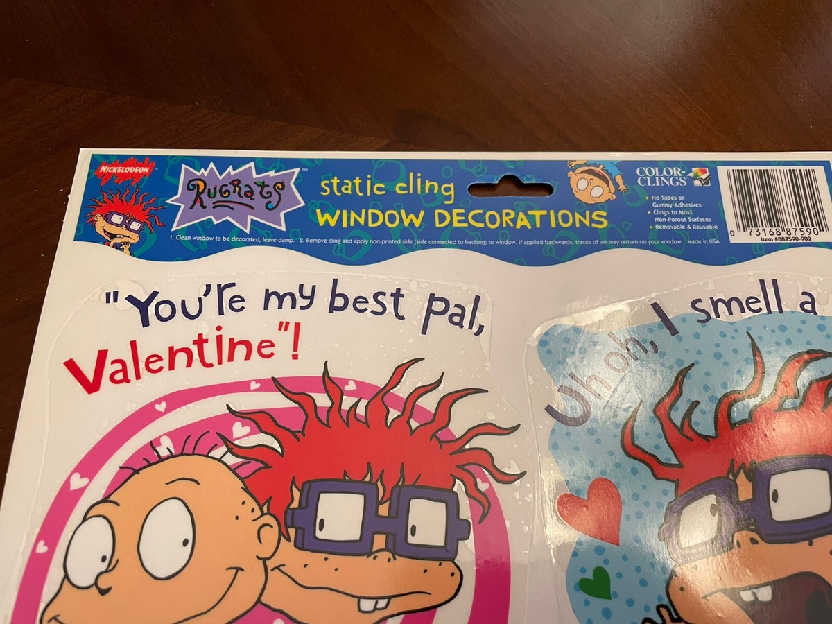 Lot De 5 Attaches De Fenêtre Rugrats – Vintage 1998 Nickelodeon, NOS, 20x10 Pouces