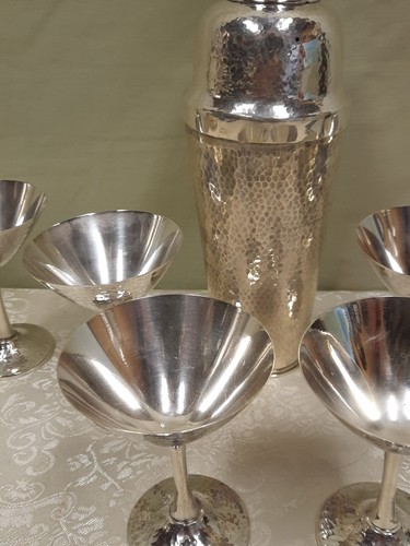Deceased Estate Sterling Silver Cocktail set c1930s Japan by K Uyeda in immacula - Picture 4 of 22