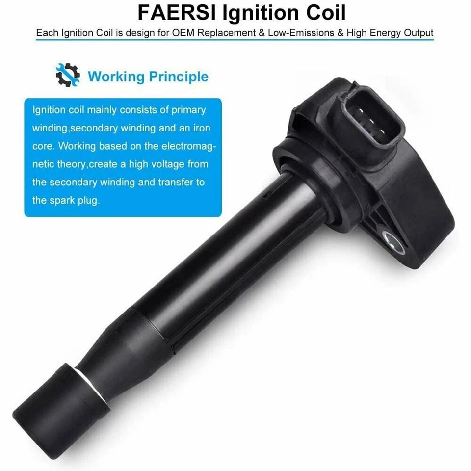 Pack Of 6 Ignition Coils For Honda Accord Odyssey Acura CL RL TL V6 3.0/3.2/3.5L - Image 4 of 4