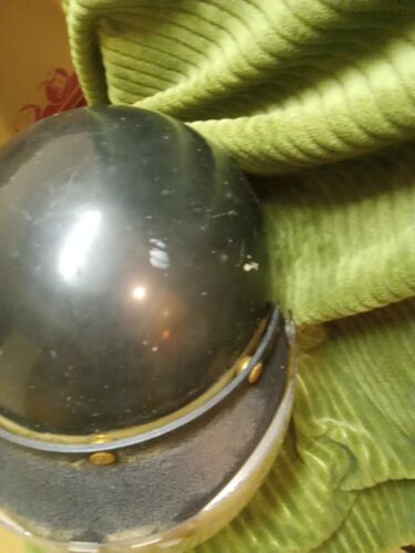Vintage Polaris Open Face Snowmobile Helmet with Shield Graphics - Picture 3 of 12