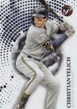 CHRISTIAN YELICH TOPPS PRISTINE BASE MILWAUKEE BREWERS #152 2022 22