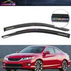 Fit For 13-17 Honda Accord Coupe Window Visor Guard Shade w/ Neo-Chrome Mugen
