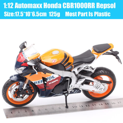 1:12 Automaxx Honda CBR1000RR CRB Repsol Fireblade Motorcycle Model Bike Orange - Picture 2 of 12