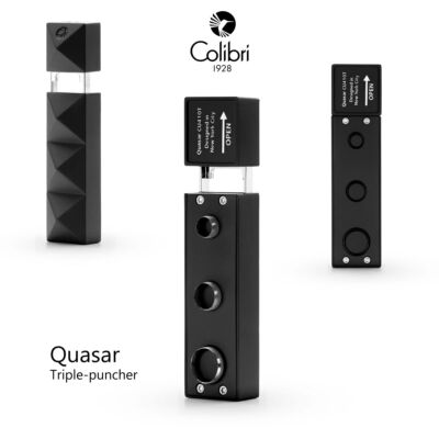 Colibri Quasar Punch Zigarrenbohrer mit drei Lochgrößen - 7 mm / 9 mm / 12 mm