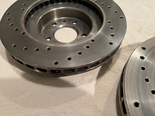 1988-1991 FERRARI TESTAROSSA BREMBO PERFORMANCE BRAKE DISC ROTORS FRONT SET- NEW - Picture 17 of 21
