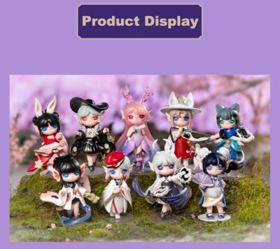 Rolife Suri Peach Blossom Nine Elves Series Action Figure Toys Whole Set Gifts