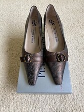 Peter Kaiser Women’s Court Shoes Size 4.5 Copper Mix Low Heel With Box