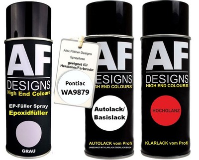 Epoxid Spraydose Set für Pontiac WA9879 Opaque White Spraydose EP Grundierung Kl