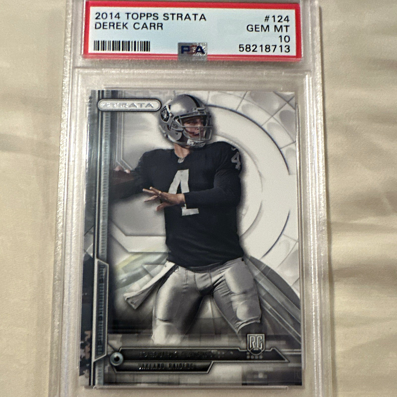 Derek Carr Topps Strata #124 Base