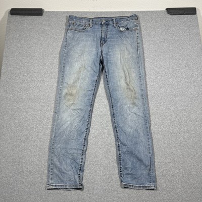 Levi's 541 Men s Denim Blue Jeans 34x32 Athletic Fit Zip Fly Work Zip Fly