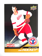08 09 UD NHL HOCKEY CARD DAY CANADA HOCKEY HEROES MR. HOCKEY GORDIE HOWE #13